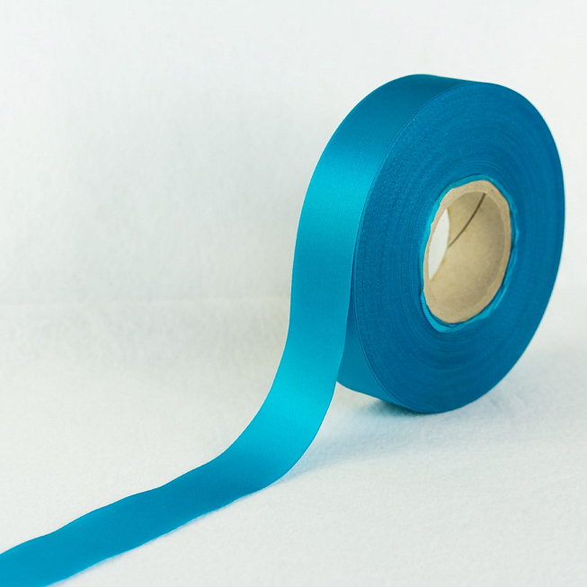 Turquoise Fused Edge Ribbon, 45m