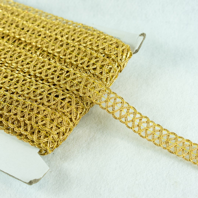 Metallic Plaited Braid, 25m