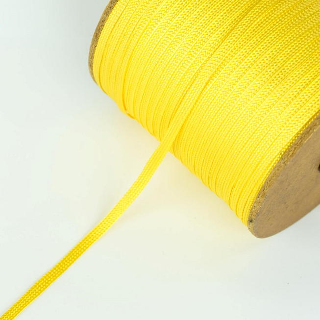 5mm Yellow Rayon Braid, 25m