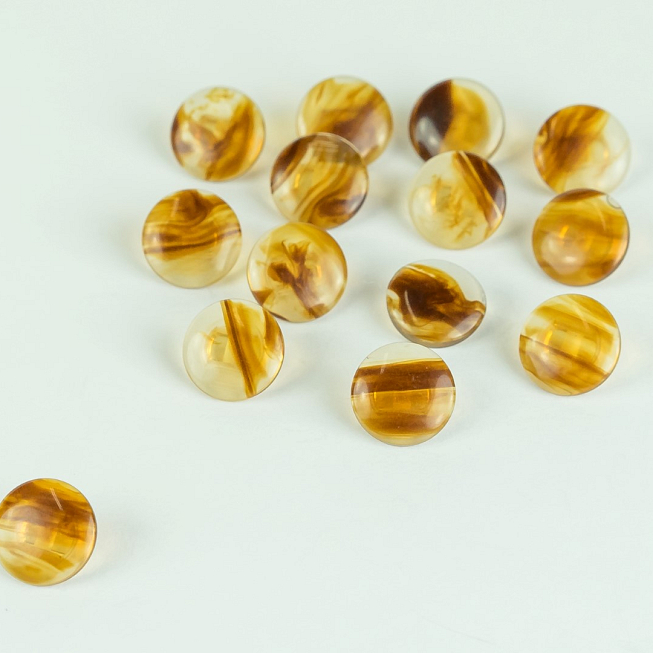 18L Tortoise Shell Shank Buttons, 100pcs
