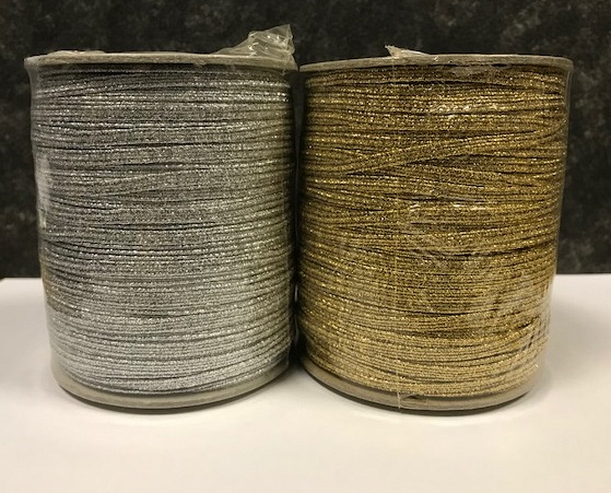 4mm Metallic Flat Elastic, 100m