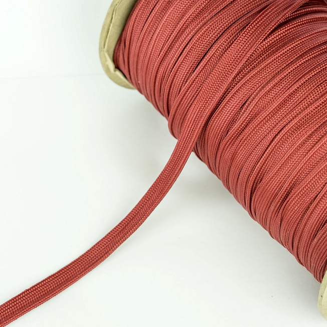 Burgundy Rayon Insertion Piping, 25m