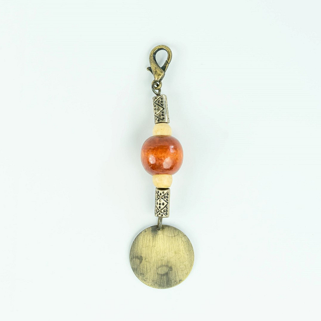 Ethnic Beaded Charm w Lobster Clasp