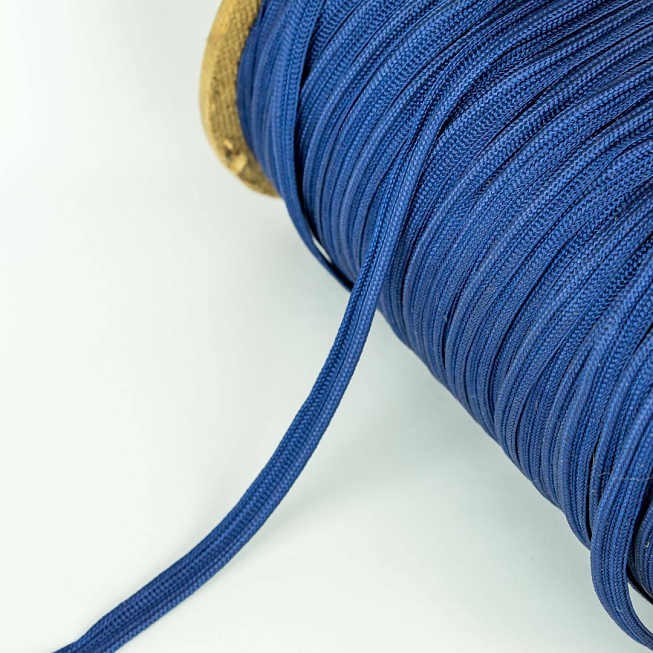 Navy Rayon Insertion Piping, 25m
