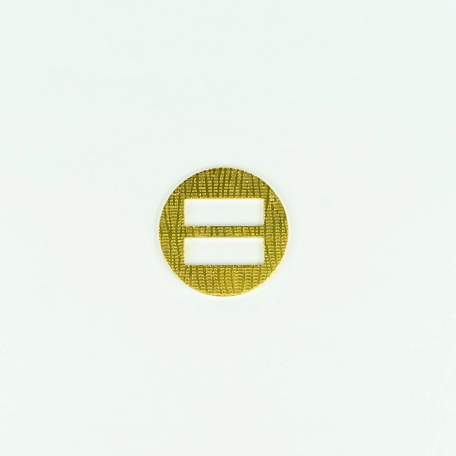 20mm Round Gold Slider Buckle