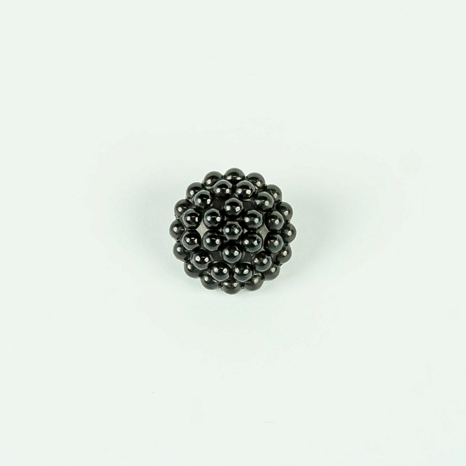24L Black Bubble Shank Button, 100pcs