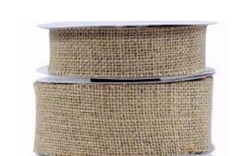 Hessian Cut Edge Ribbon, 10m