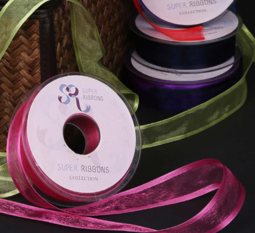 SR Organza Ribbon with Satin Edge, 100m