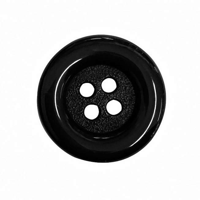 4-Hole Thick Rim Nylon Coat Buttons, 100pcs