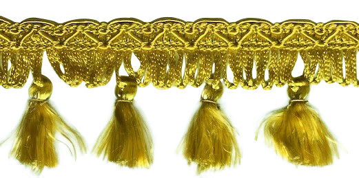 Gold Tassel Fringe, 10m
