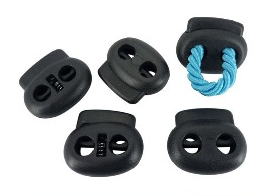 2-Hole Toggle Spring Ends, 50pcs