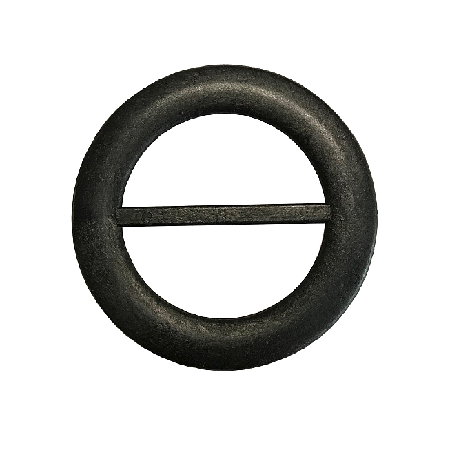 Round Matte Black Slider Buckle