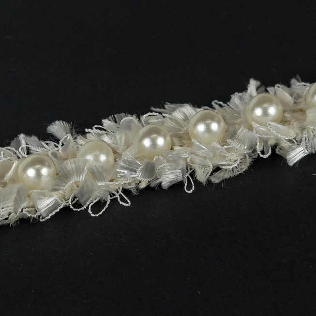 25mm Pearl Braid Trim, 10m