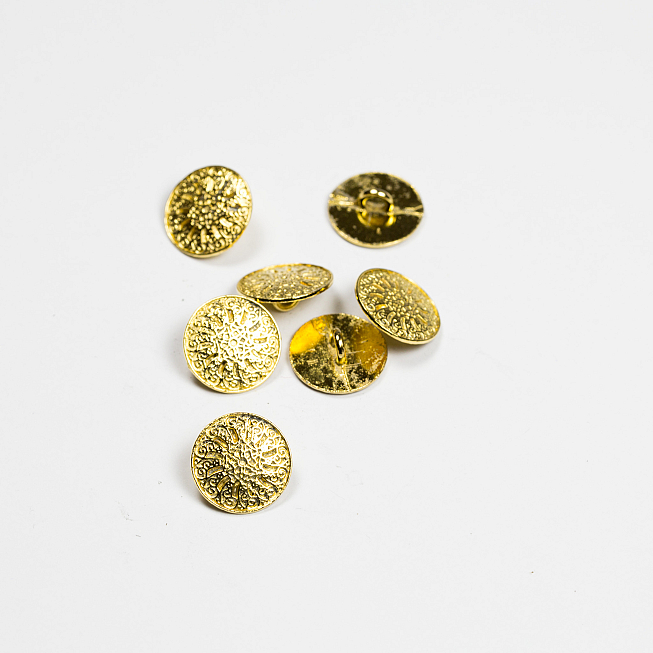 24L Sun Design Shank Button, 25pcs