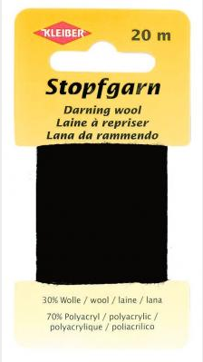 Kleiber Darning Wool, 5 Cards x 20 Metres