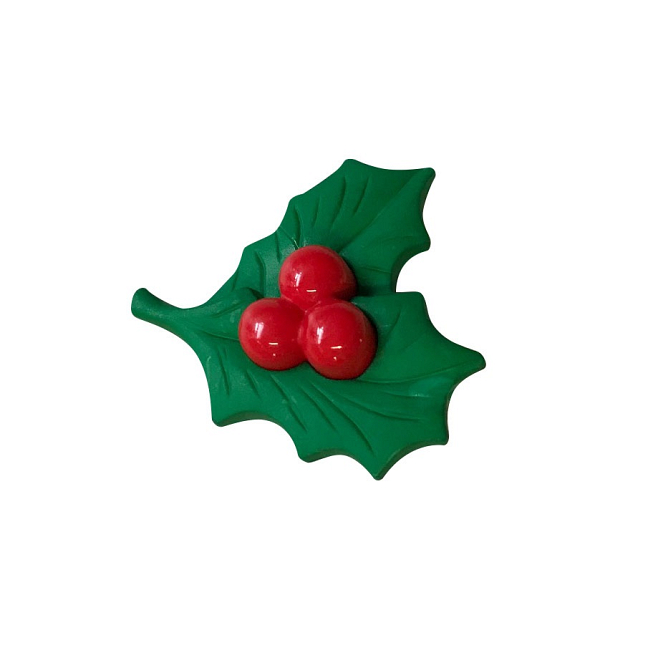 45L Mistletoe Buttons, 25pcs