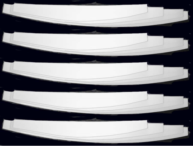 Buckram Tie Backs, 10 Pairs