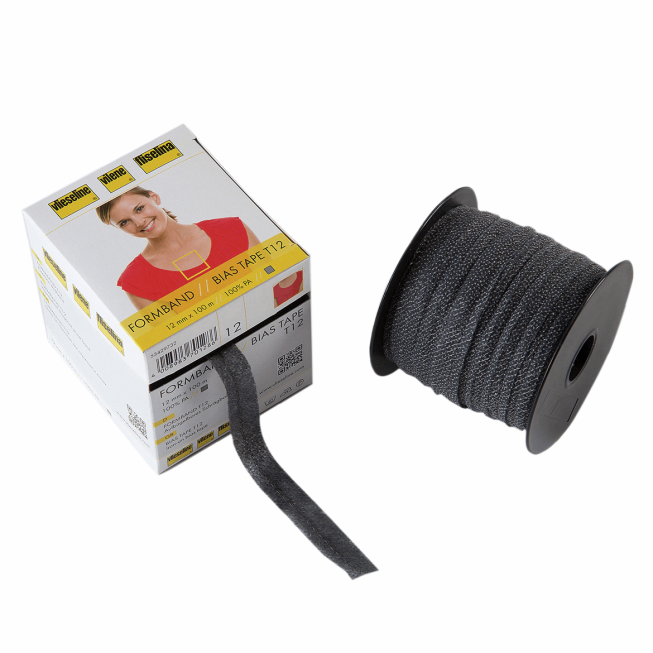 12mm Black Bias Tape, 100m