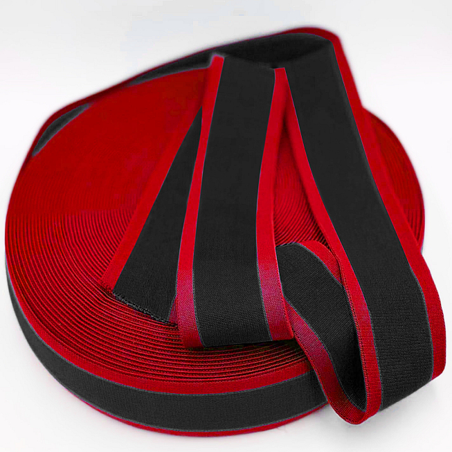 50mm Multi-Col Striped Elastic