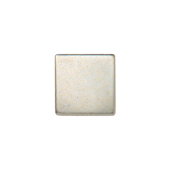 Square Silver Button, 25pcs