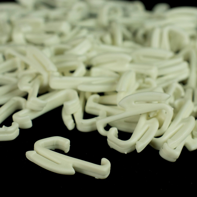 Curtain 'G' Gliders, 100pcs