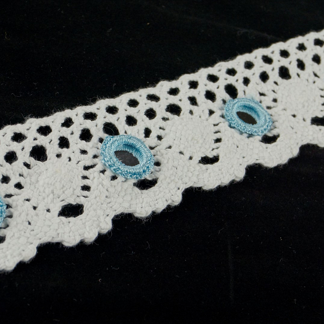 Mirror Sequin Crochet Lace, 10m