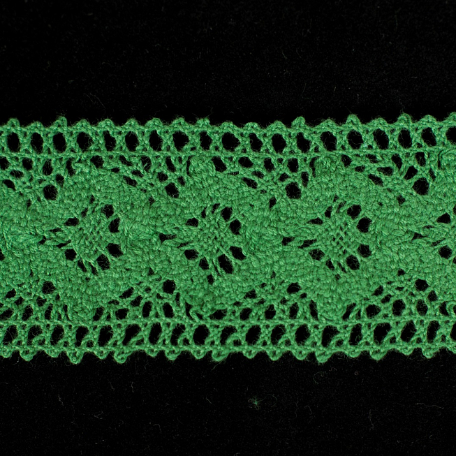 Dark Green Crochet Lace, 25m