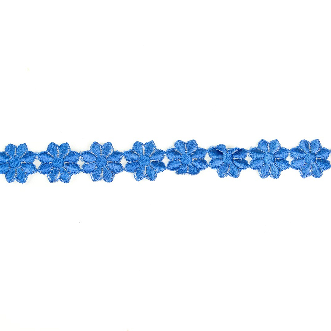 25mm Royal Blue Daisy Lace, 18m
