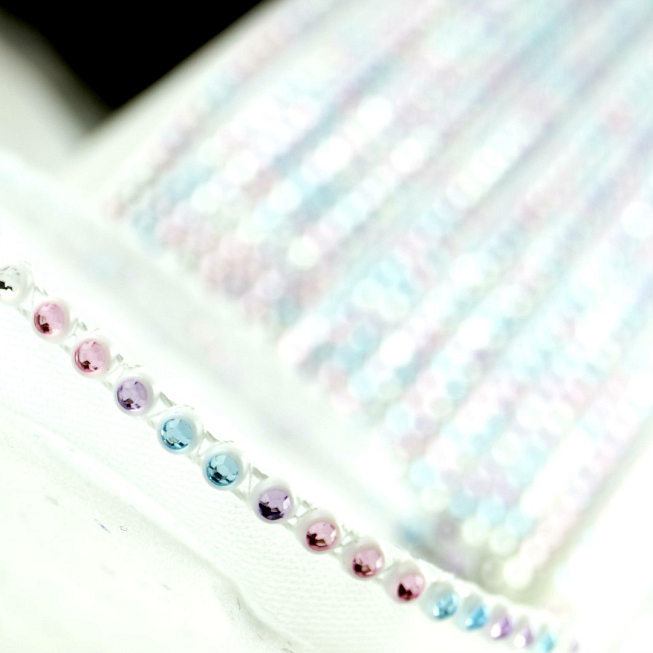 Multi-Col Diamonte Insertion Trim, 10m