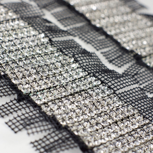 2-Row Rhinestone Insertion Strip, 5pcs