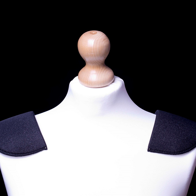 Small Black Shoulder Pads, 20 pairs