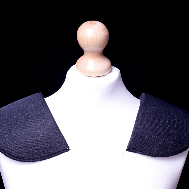 Large Black Shoulder Pads, 20 pairs