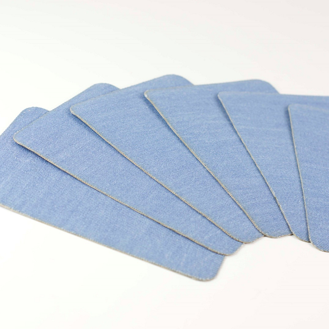 Light Denim Patches, 10 pairs