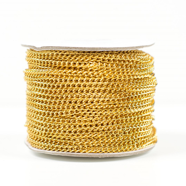 3mm Gold Aluminium Chain, 50m