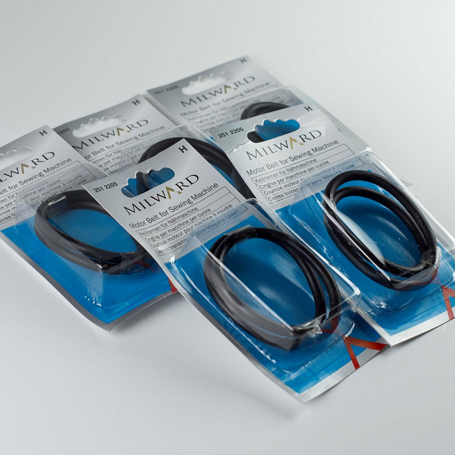 Carded Sewing Machine Belts, 5pcs