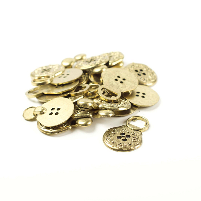 Round Clasps, 10 Pairs