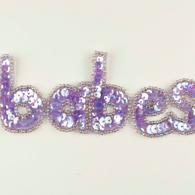 'Baby' Sequin Patch, 12pcs