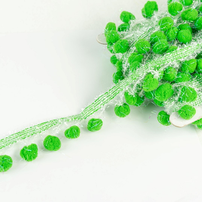 2cm Tinsel Pom pom, 10m