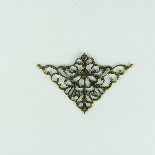 Brass Corner Embellishment, 4pcs