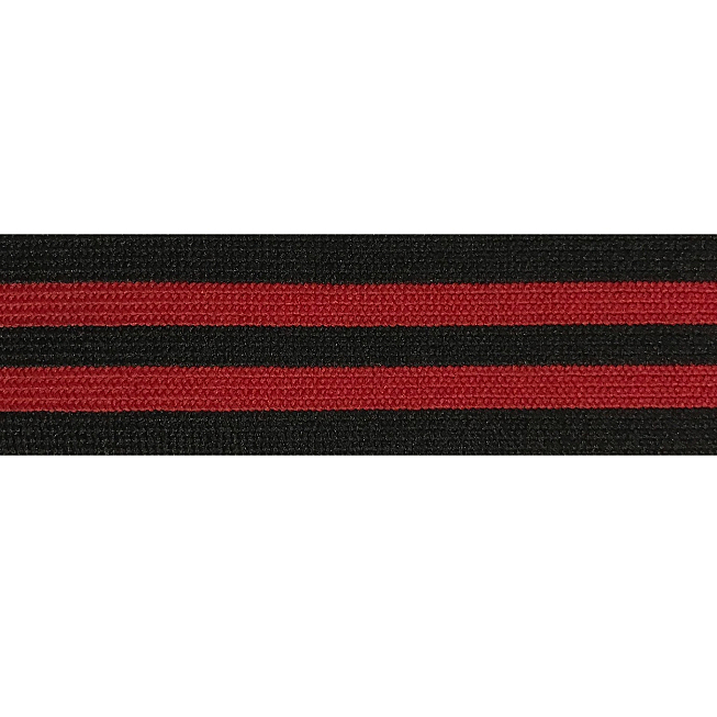 25mm Multi-Col Striped Elastic, 25m